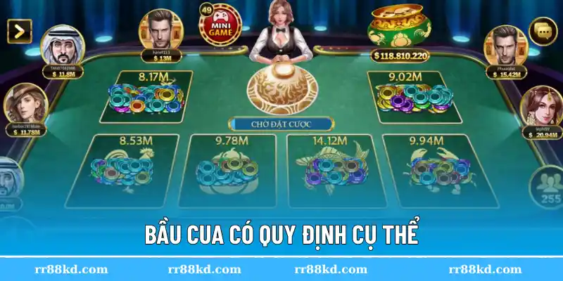 Bầu cua có quy định cụ thể