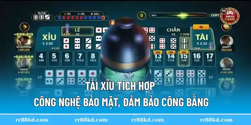 Tài xỉu tích hợp công nghệ bảo mật, đảm bảo công bằng